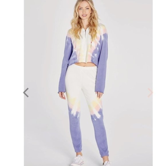 WILDFOX EDELWEISS TIE DYE HOODIE NWT - Picture 2 of 9